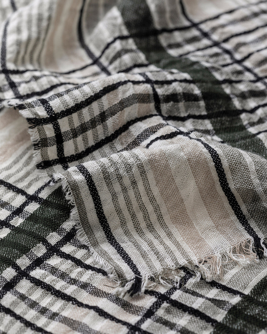 Crawton Graphic Stripe Natural Scarf