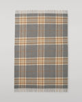 Double Face Grey & Brown Lambswool Throw