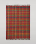 Double Face Red & Green Lambswool Throw