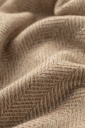 Texture Herringbone Natural Merino Throw