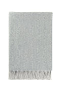 Texture Herringbone Merino Throw in Grey