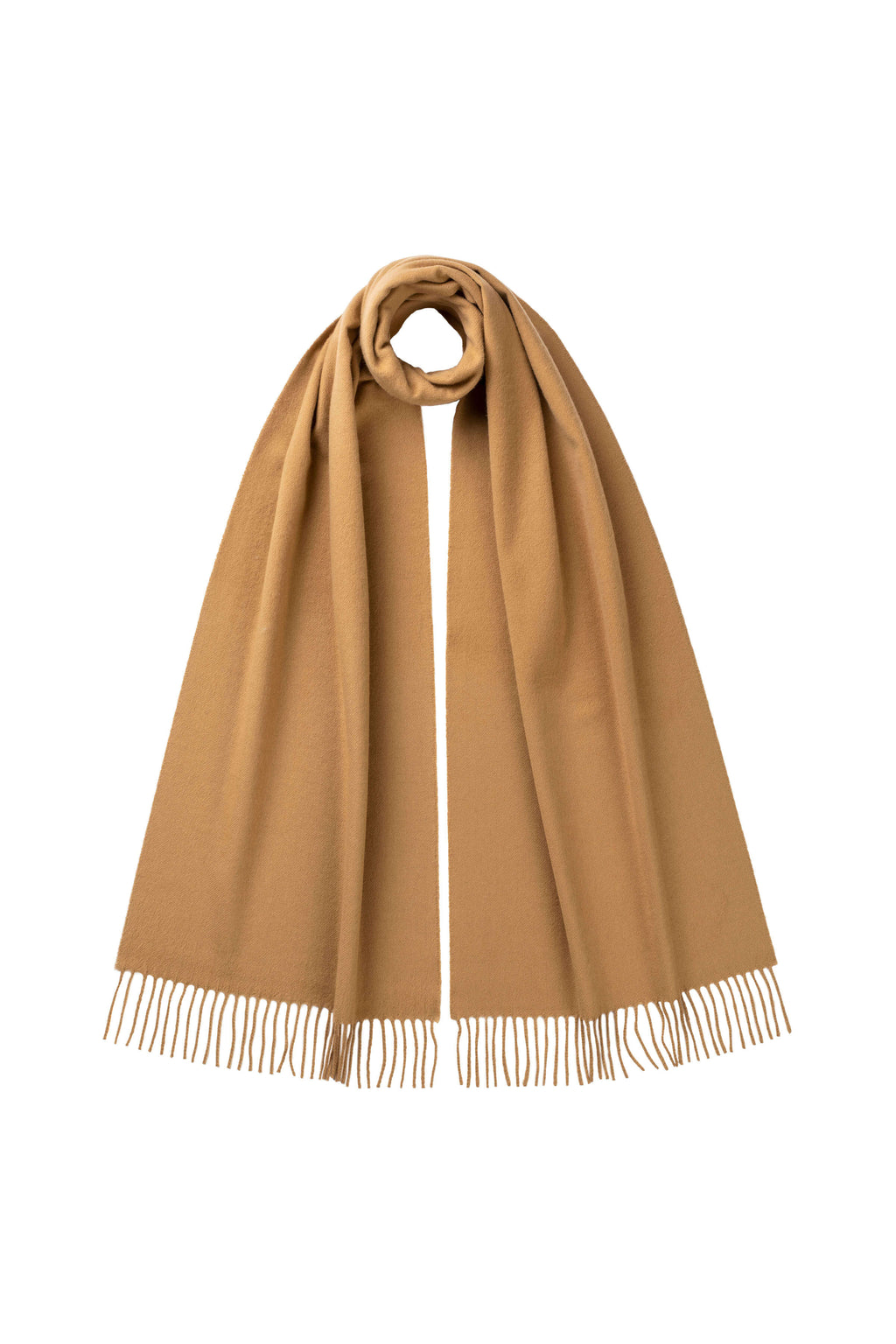 Merino Wool Camel Scarf