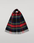 Black Stewart Tartan Merino Scarf