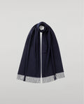 Merino Wool Dark Navy Scarf