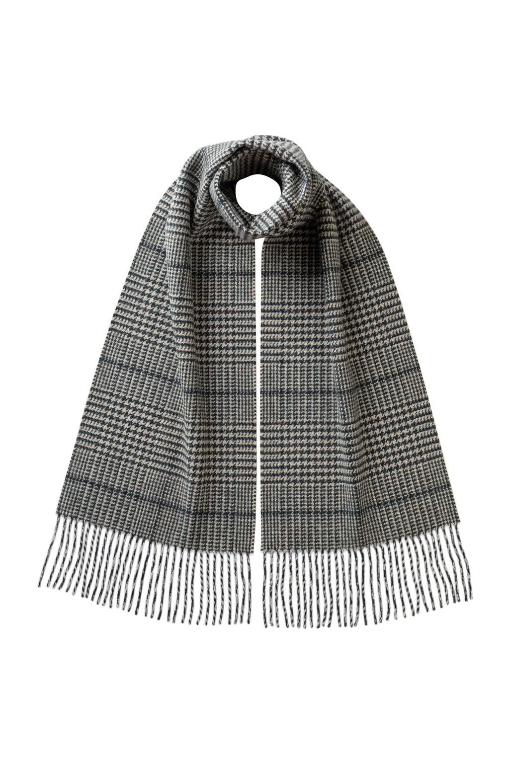 Tweed Glen Check Dark Green Scarf