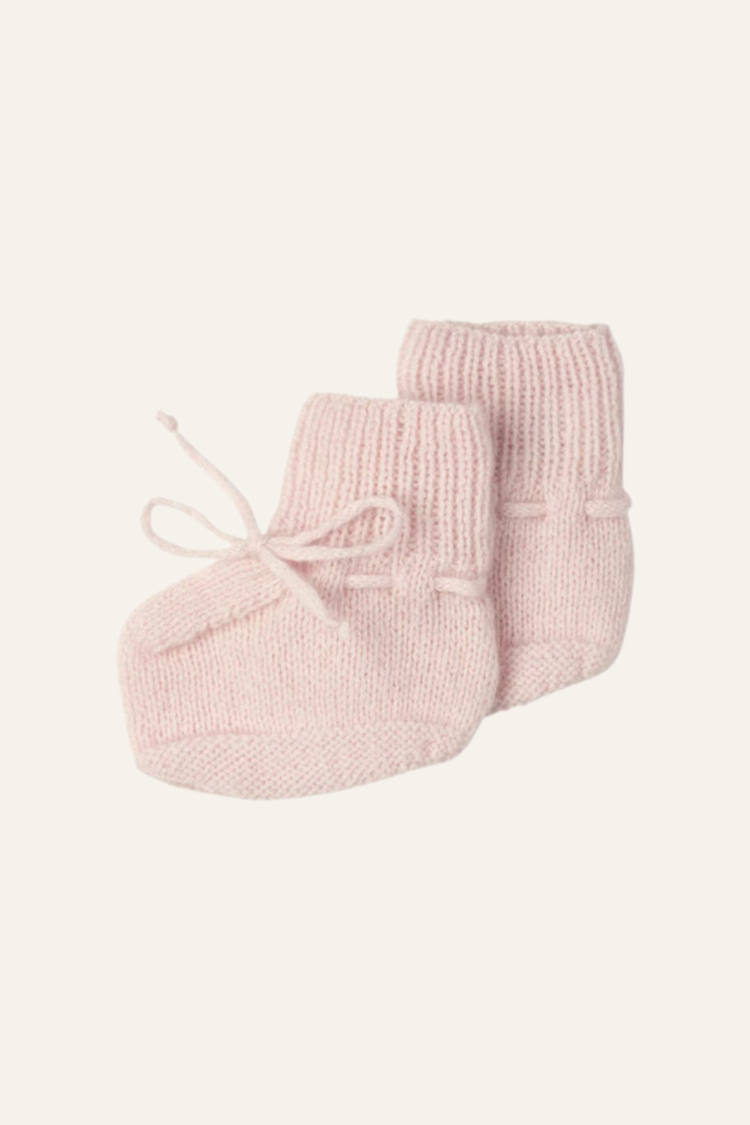 Pink Cashmere Baby Booties