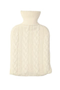 Cable White Cashmere Hot Water Bottle