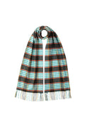 Wide Cashmere Check Scarf