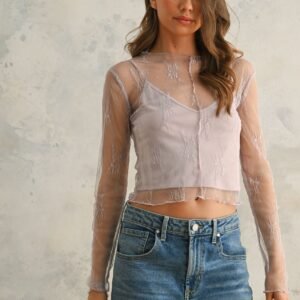 Lavender Field Lace Top