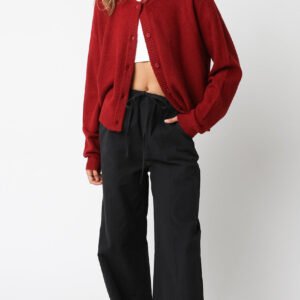 Wrapped Up Cardigan in Red