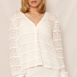 French Lace Button Up