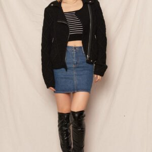 All Of It Biker Sweater Jacket