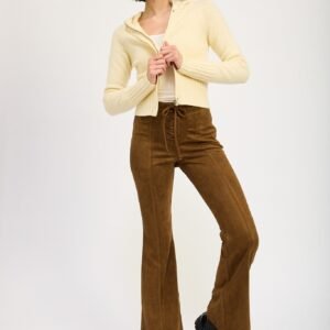 Love Rush Sweater Zip Up in Ivory