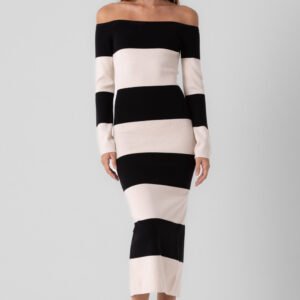 Chai Latte Off Shoulder Maxi Dress