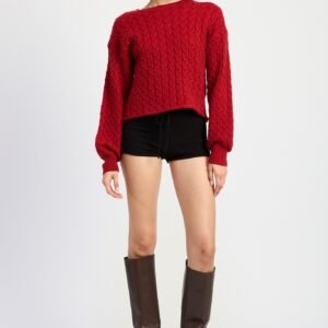 End Game Cable Knit Sweater