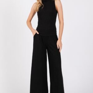 Spooky Season Ribbed Wide-leg Pant