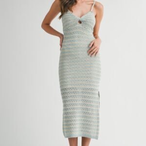 Keep Trying Corchet Midi Dress