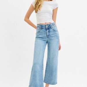 Mia Mid Rise Crop Wide Leg