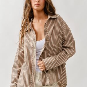 Holding Out Button Up