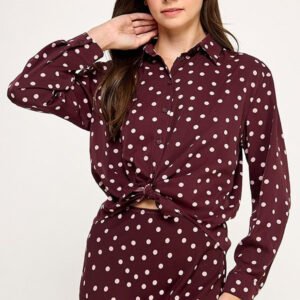 La Vie En Rose Button Up Top