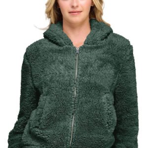 Nonna Sherpa Jacket in Green