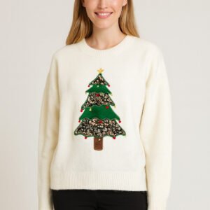 Christmas Patch Tree Sweater