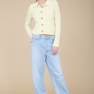 Always Here Cardigan in Butter Yellow