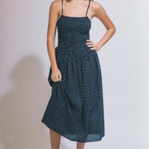 Camden Polkadot Midi Dress