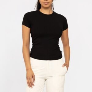 Sharon Short Sleeve in Black