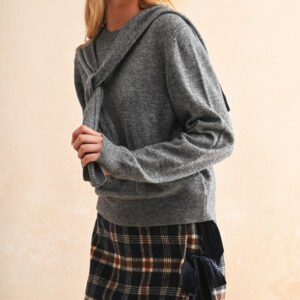 Two in One Sweater in Grey