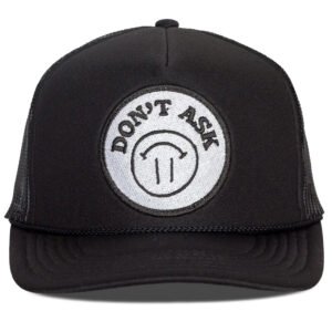 Don't Ask Trucker Hat in Black