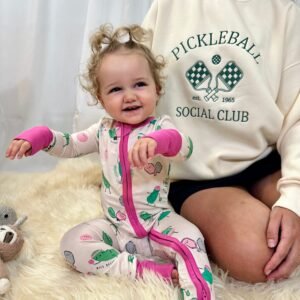 Pickle Ball 2 Way Zipper Romper