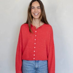 Hug Me Cardigan in Red
